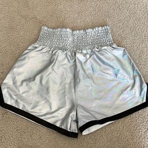 American Apparel Metallic Shimmer Iridescent Shorts (size small)